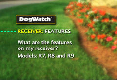 What are the features on my receiver? Models: R7, R8 and R9
